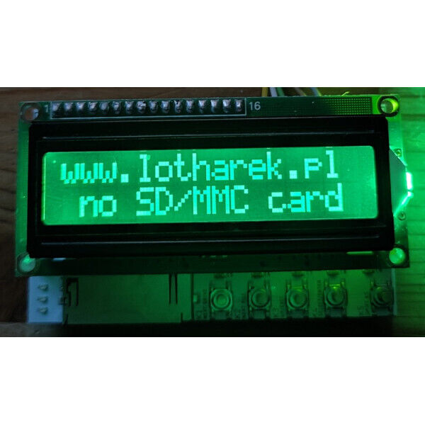 SIO2SD SD Card Reader [GREEN LCD] for Atari 600XL 800XL 65XE 130XE (by Lotharek)