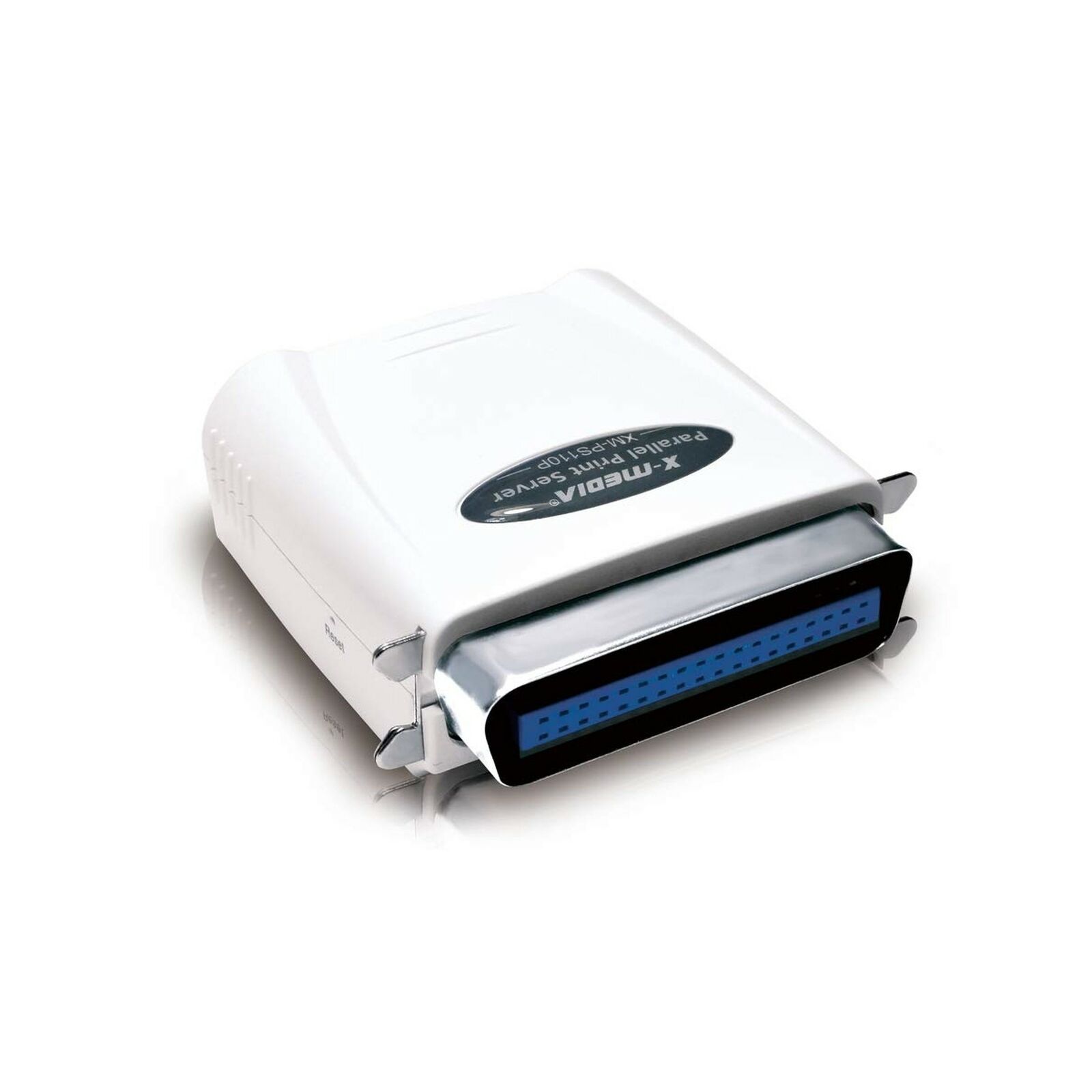X-MEDIA XM-PS110P 1-Port 10/100Mbps Fast Ethernet Parallel Print Server, Para...