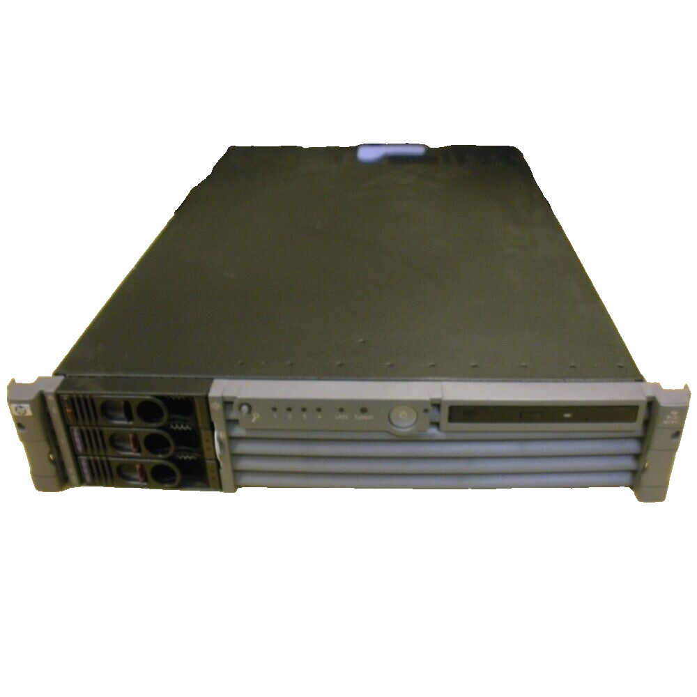 HP A7137A rp3440 4-Way 1.0GHz PA8900 24GB 2x 73GB RPS DVD Rack Kit