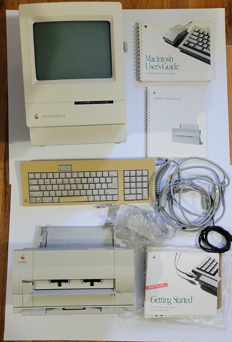Macintosh Classic II Style Writer Printer Mouse Keyboard - For Parts