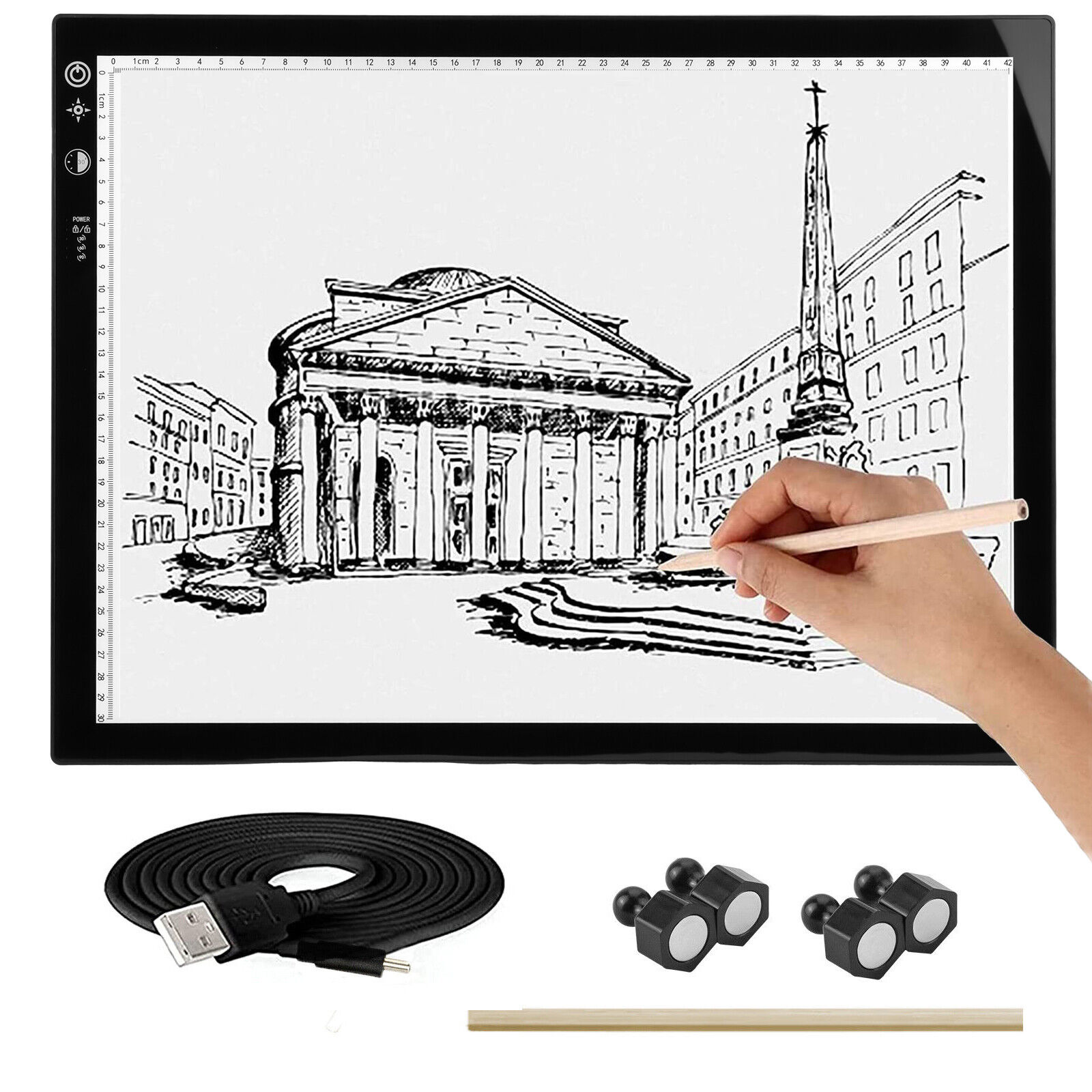 A3 LED Artcraft Tracing Light Pad Box Dimmable Brightness Stencil X-ray Viewing