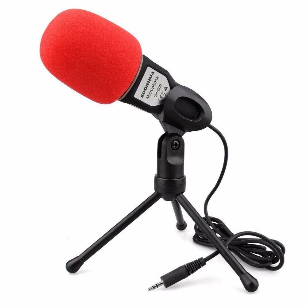 Professional Condenser Microphone Mic Audio Studio Sound Recording for PC Laptop