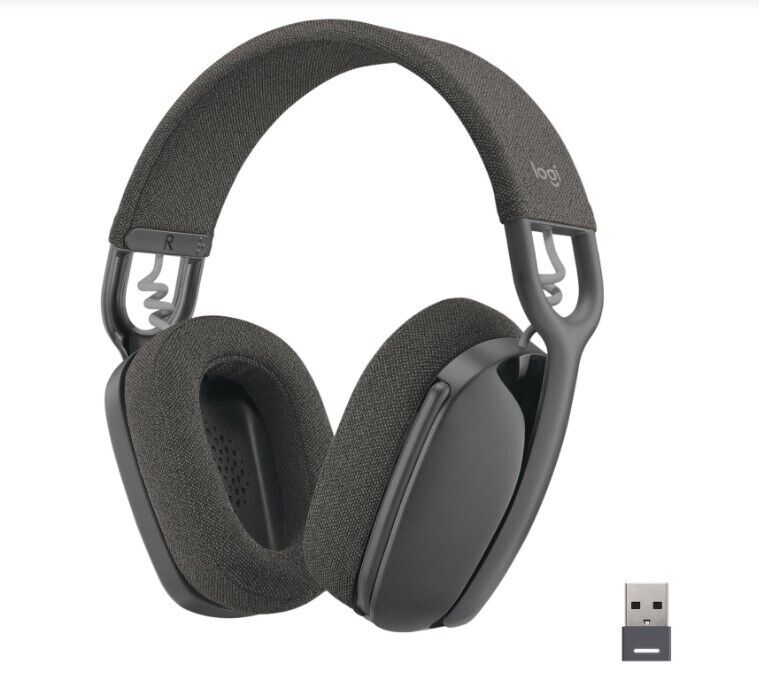 Logitech Zone Vibe 125 Over-Ear Sound Isolating Bluetooth Headphones - Graphite