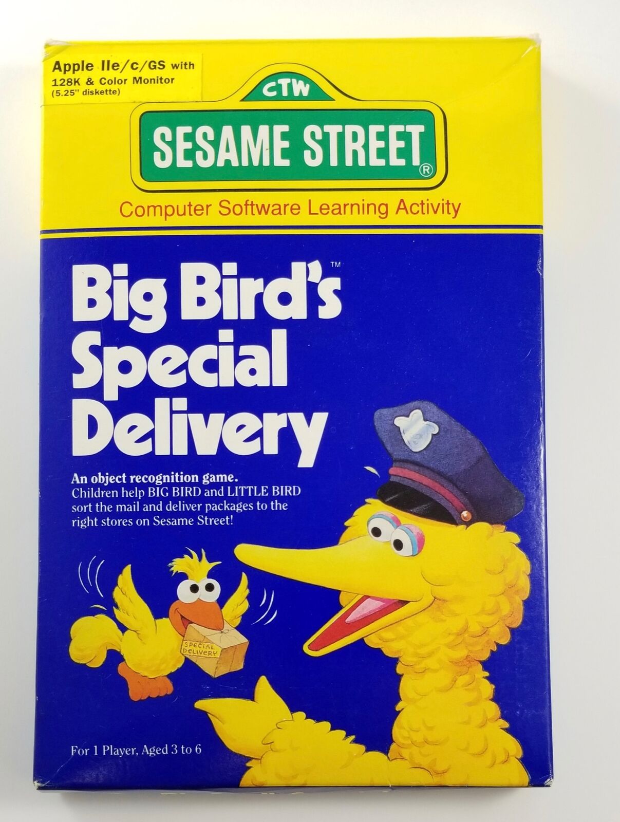 Apple II Sesame Street Big Bird's Special Delivery - Vintage Apple Software