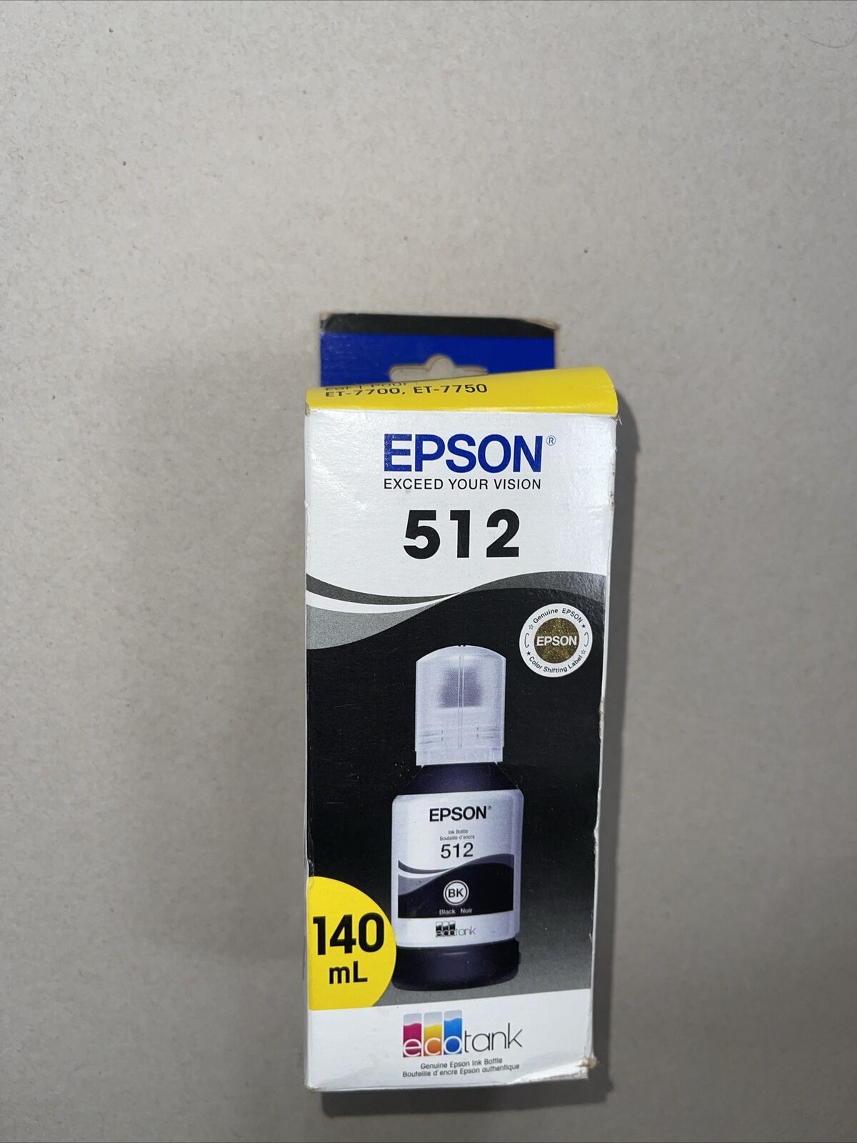 Original EPSON T512 EcoTank Ink Ultra-high Capacity Bottle Black (T512020-S)