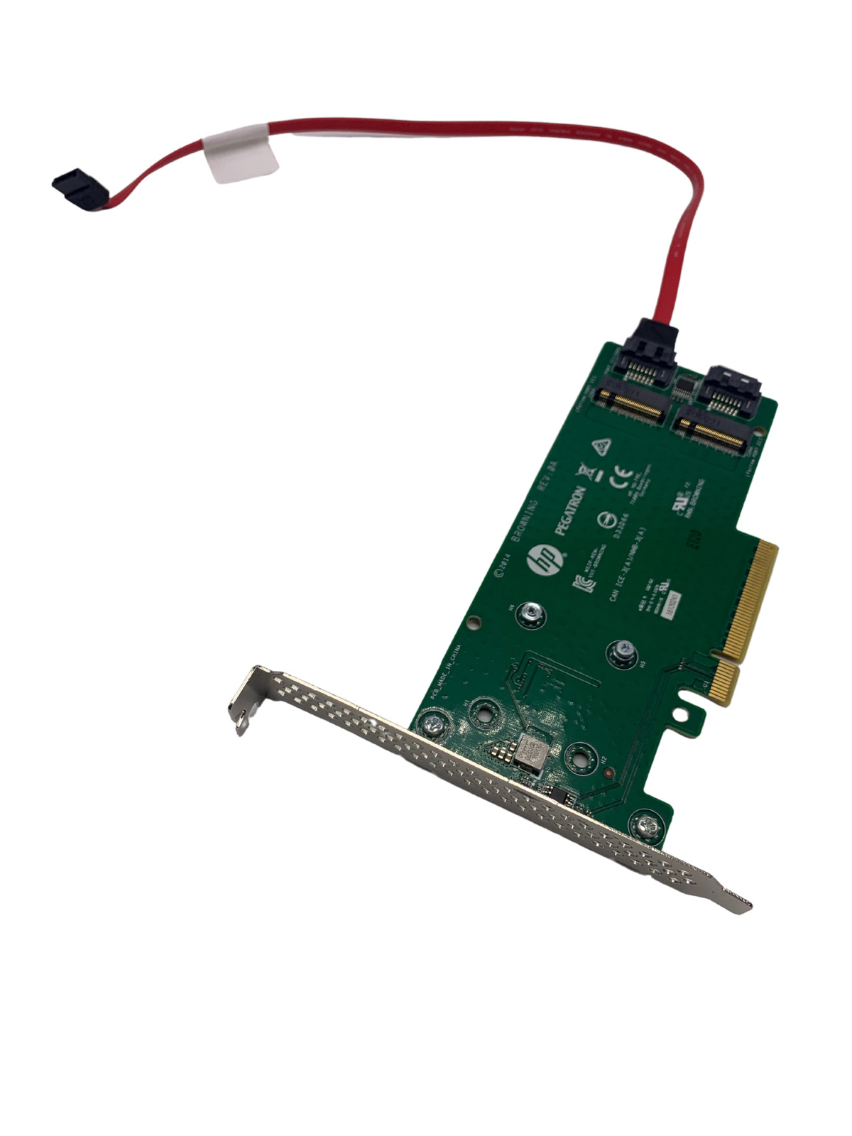 HP 759505-001 SATA M.2 Dual Drive PCIe Riser Card