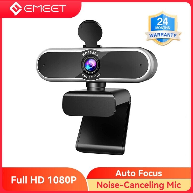EMEET Webcam Full HD Autofocus 1080P USB Web Camera C965 W/Microphones Computer