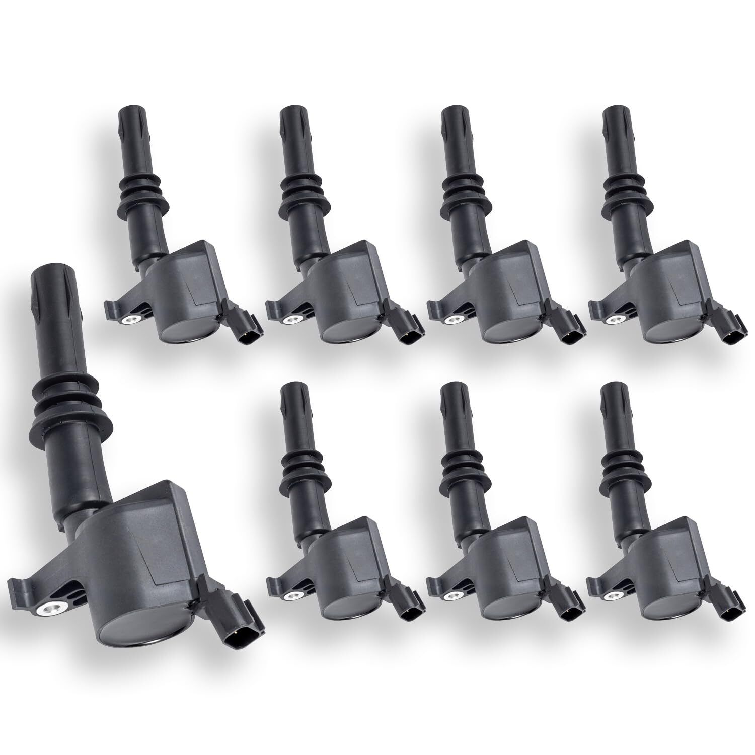 Ena Set Of 8 Straight Boot Ignition Coil Pack Compatible With Ford Lincoln Exped
