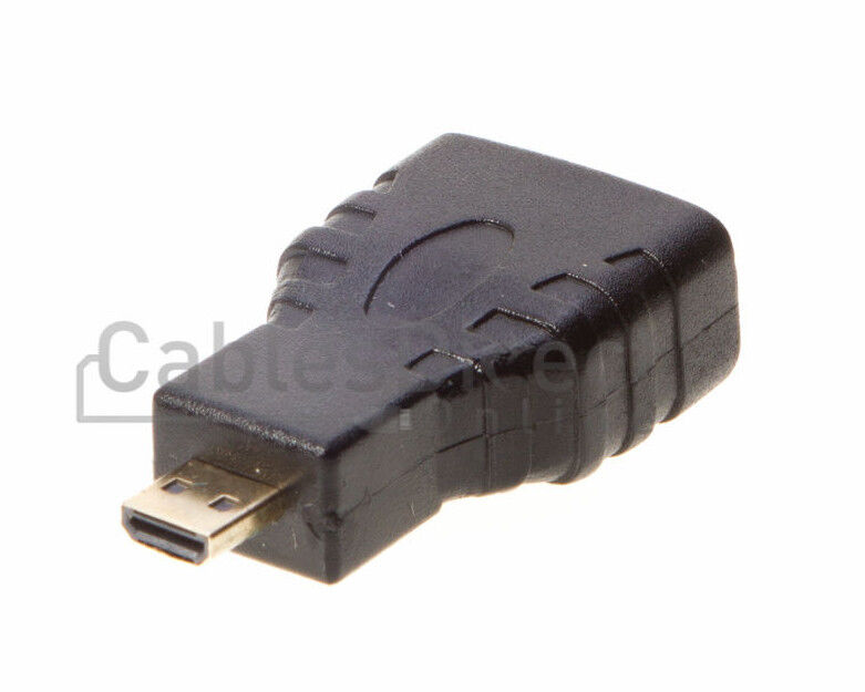 HDMI A Female to Micro HDMI D Male Connector TV Cable Adapter 