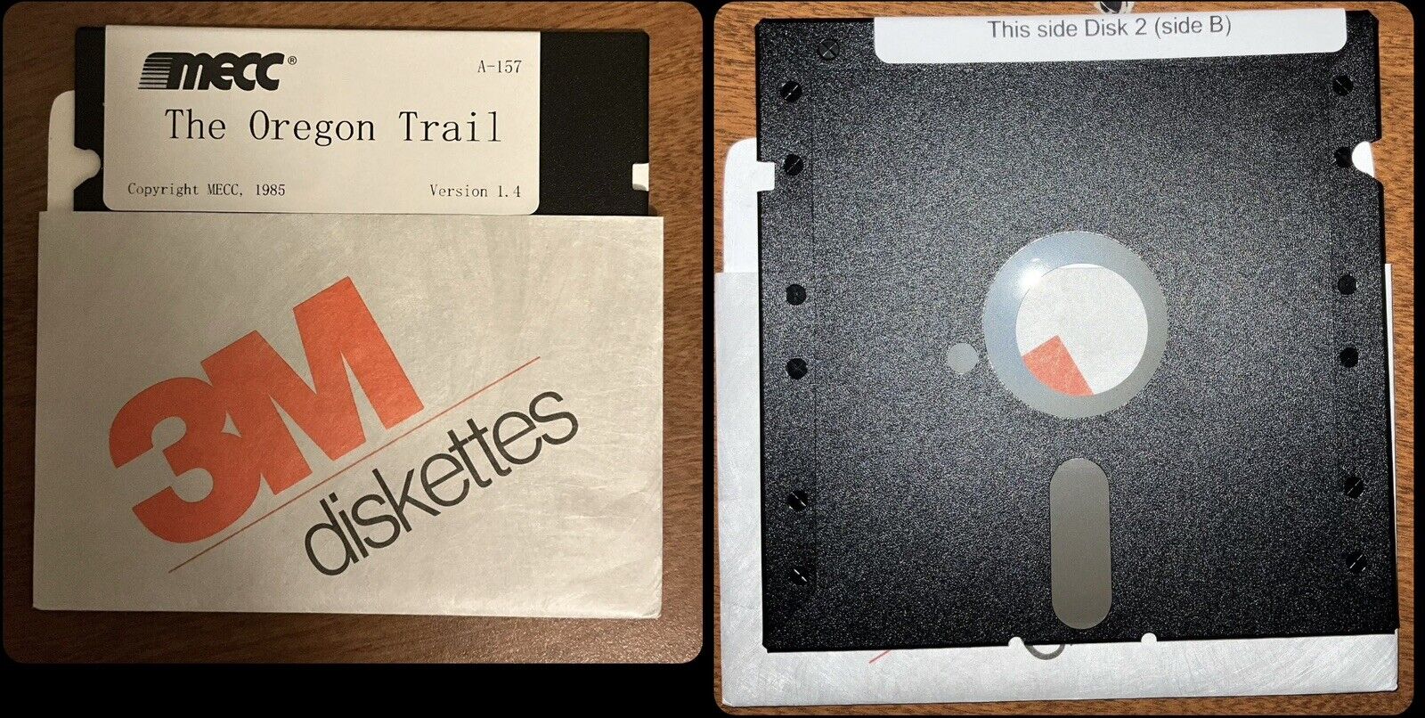 🧃☑️ 🍎 MECC The Oregon Trail for Apple II+ IIe IIc IIGS - NEW Disk v1.4 A157 🍏