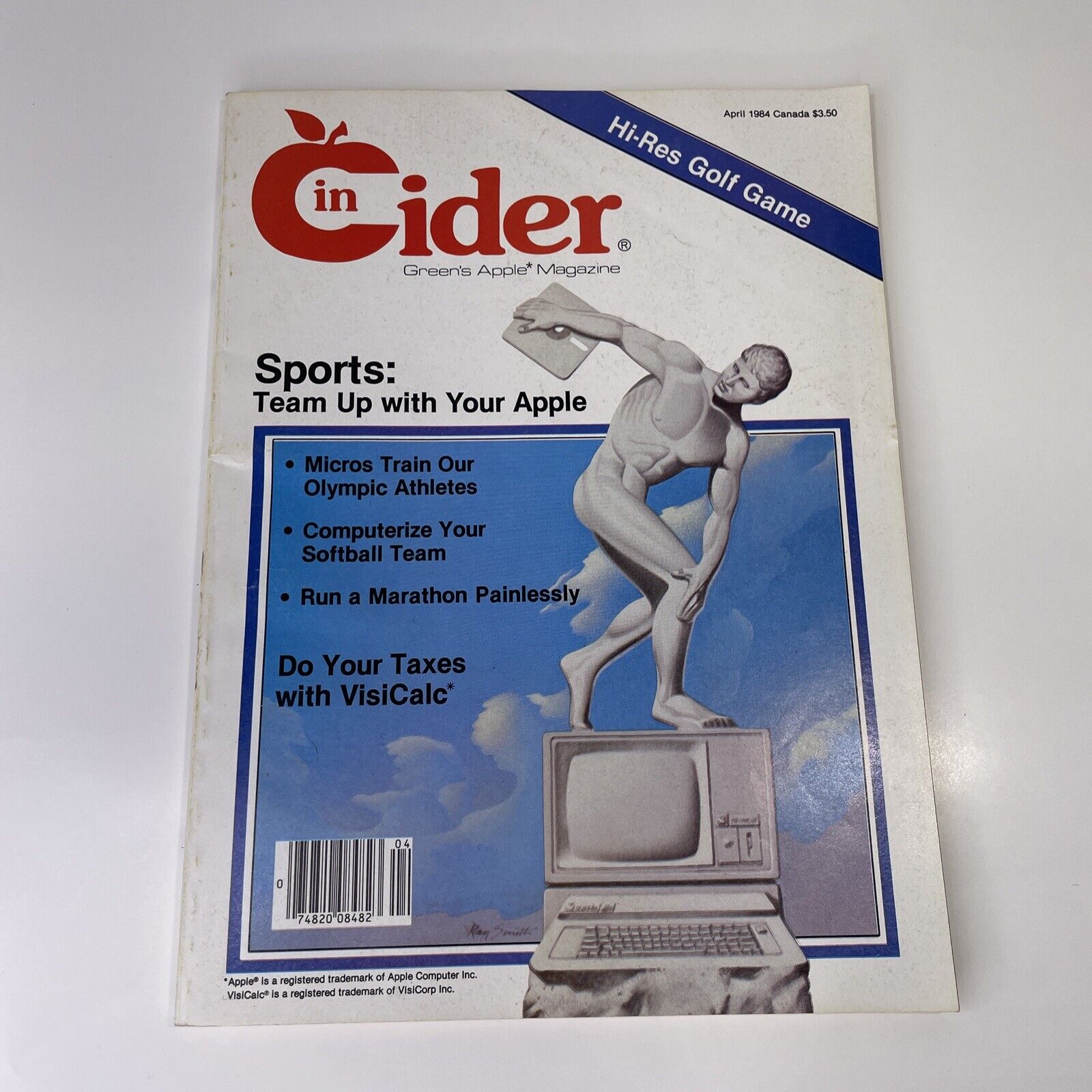 April 1984 Apple inCider Computer Magazine Apple Computer Magazine Canada Import