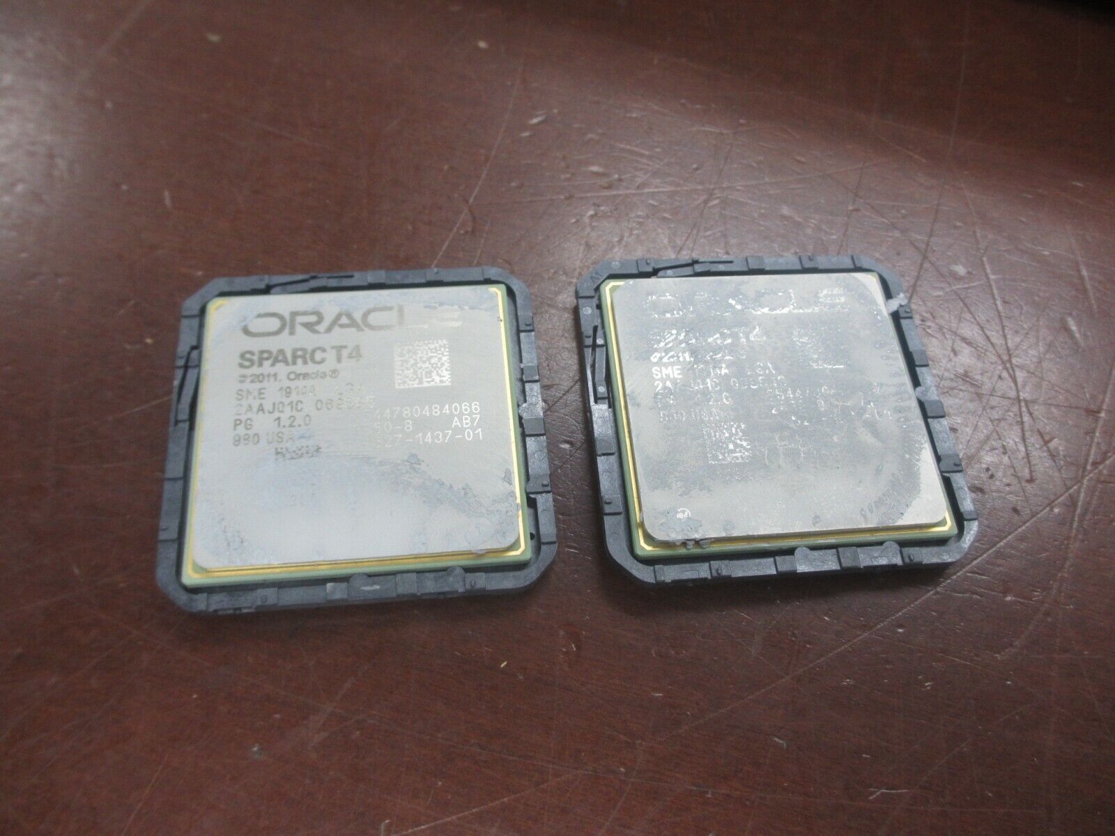 VINTAGE GOLD CERAMIC CPU ORACLE SPARC T4 USA GHZ SPARCT4 ORACLE RECOVERY 1914A