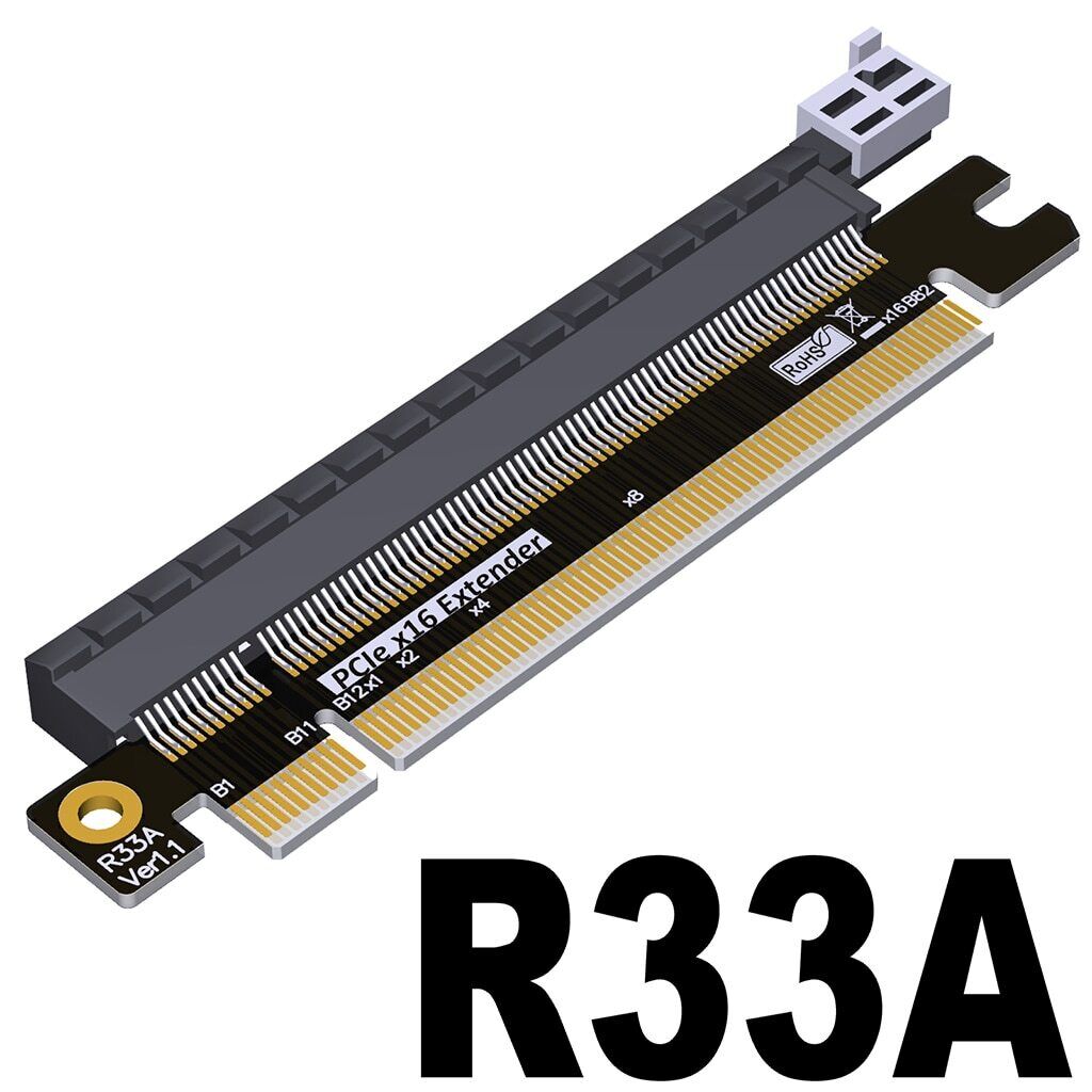 PCIe 4.0 x16 Gen4 Test Riser Card Adapter Extender PCI-E Motherboard 1U 2U 3U