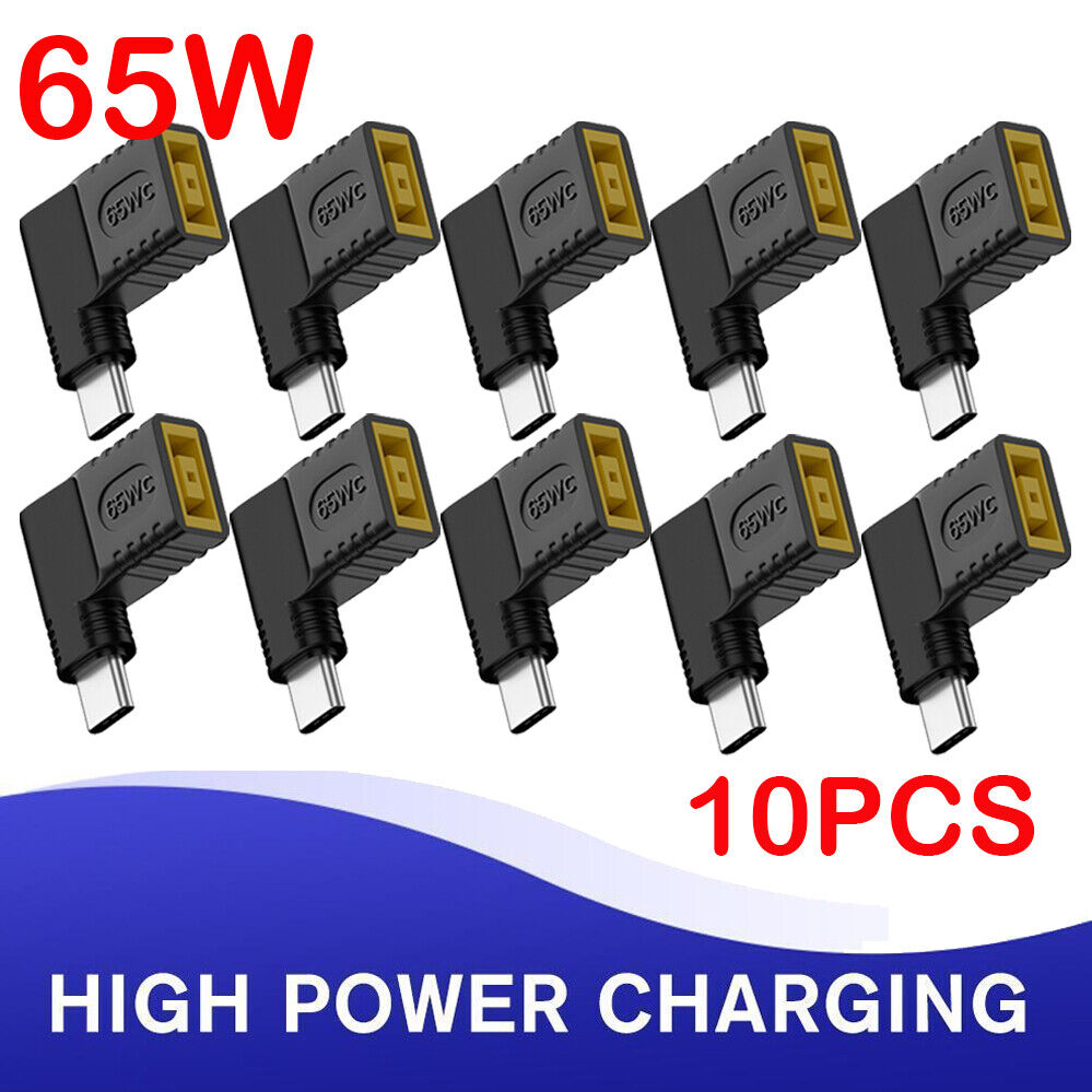10 x Laptop Charger Converter TO USB Type C PD Power Charging Cable Adapter