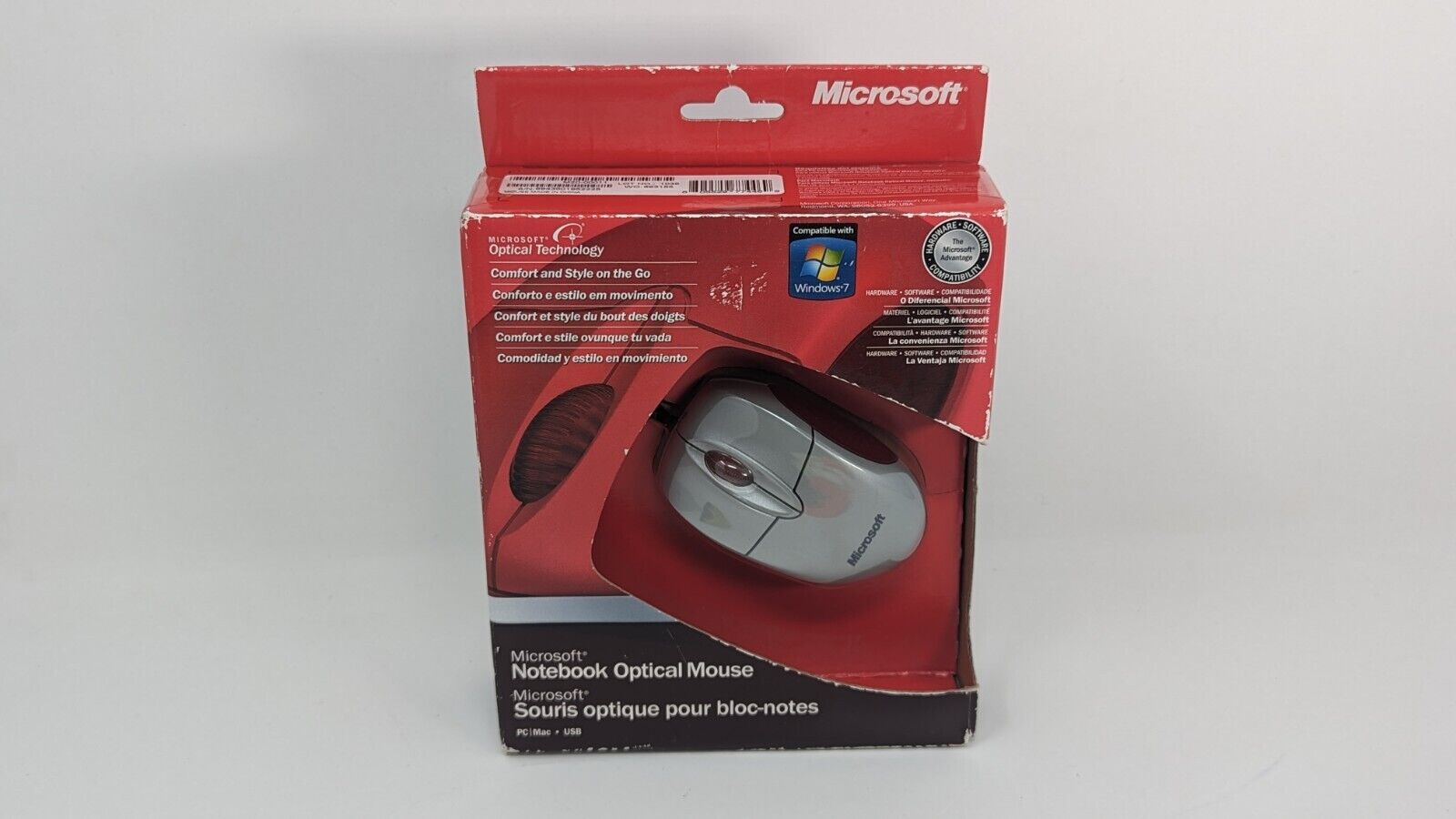 Microsoft Notebook Optical Mouse M20-00001  USB  New old stock
