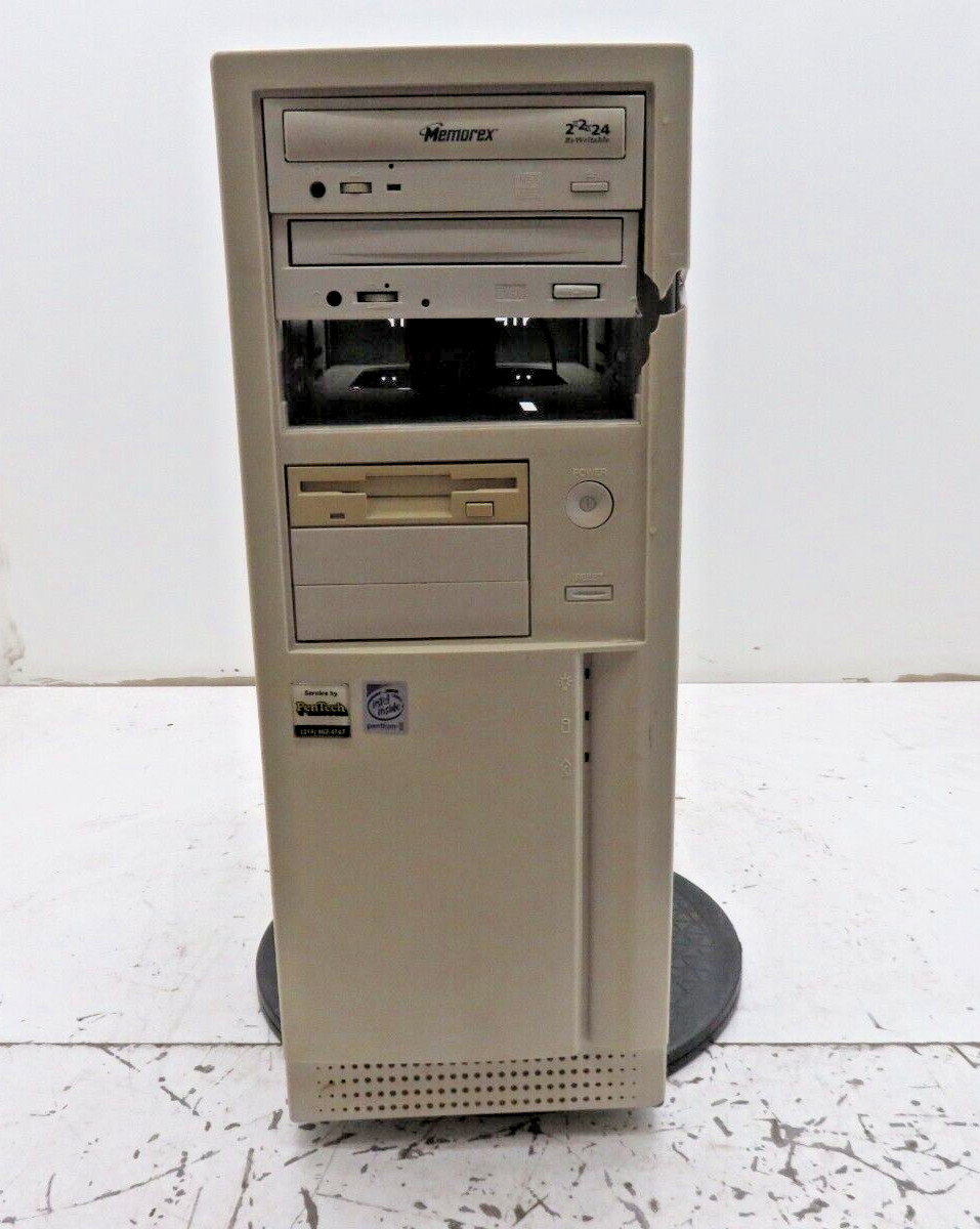Vintage Retro PC Case Beige ATX Computer Sleeper Gaming Case