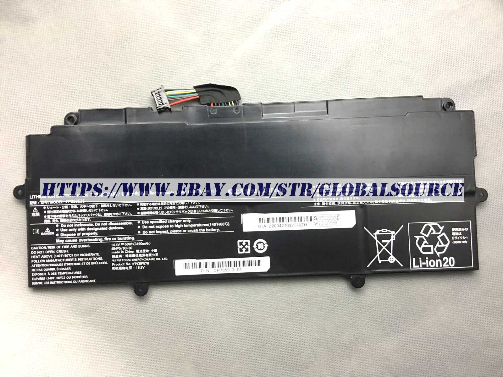 ✅NEW 14.4V 50Wh Genuine FPB0353S FPCBP579 CP803415-01 Notebook Battery