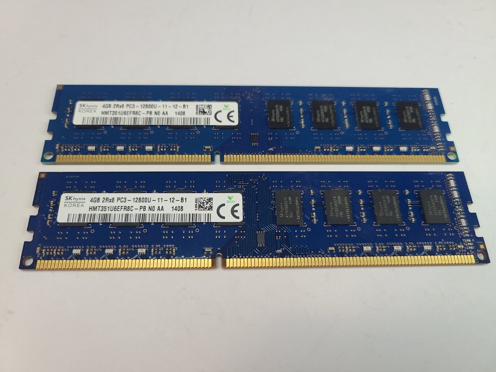 SK Hynix 8GB (2x4GB) DDR3 1600MHz Desktop Ram Memory | HMT351U6EFR8C-PB Tested