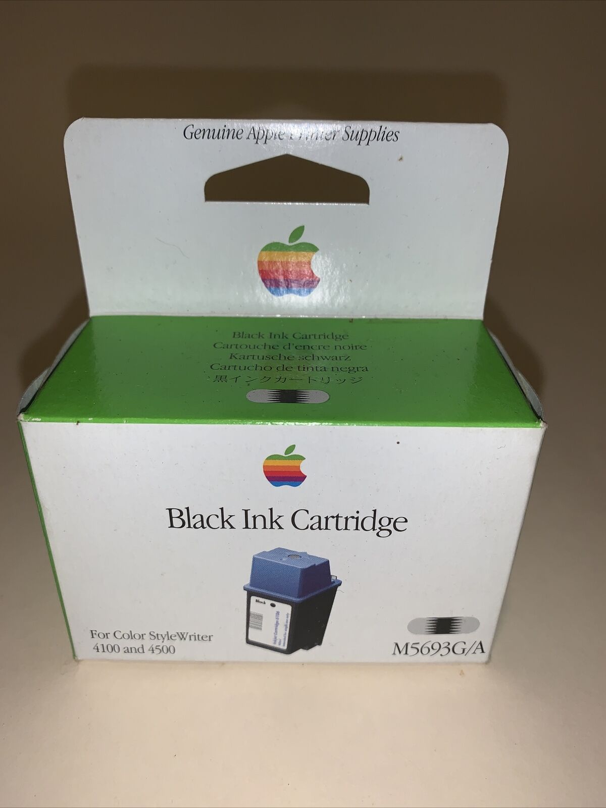 Apple Ink Cartridge Black M5693G/A VINTAGE UNOPENED StyleWriter 4100 ￼￼& 4500