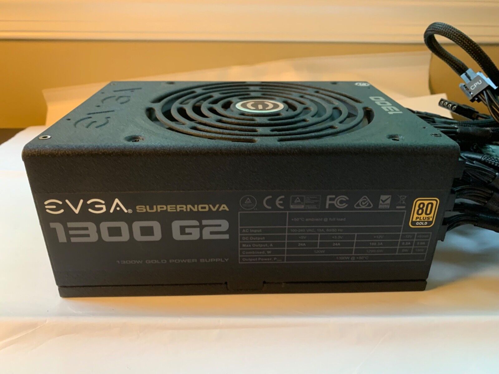 EVGA SuperNOVA 1300 G2 80+ GOLD 1300W Fully Modular