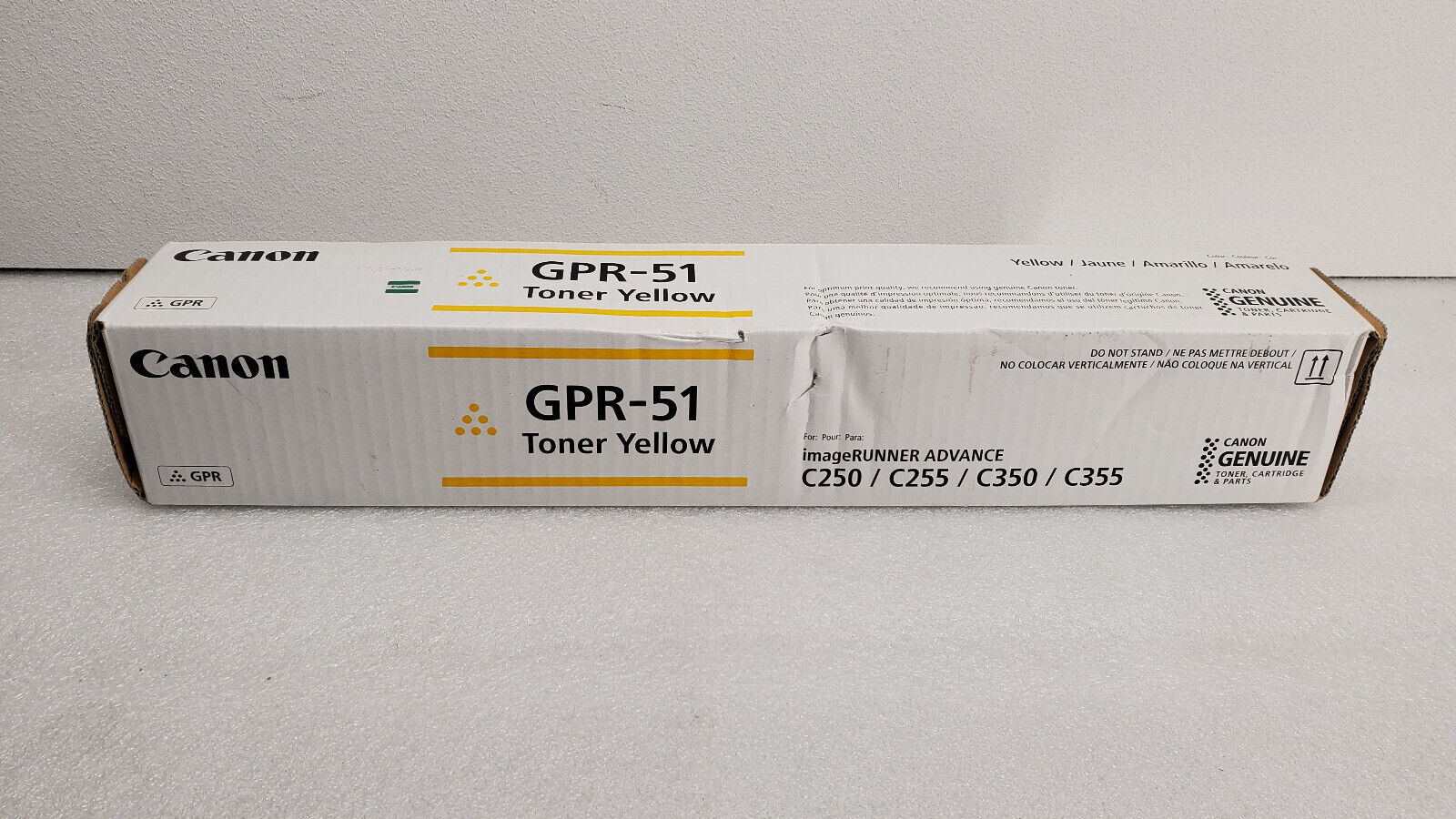 Genuine Canon GPR51 (8519B003) Yellow Toner Cartridge - NEW SEALED