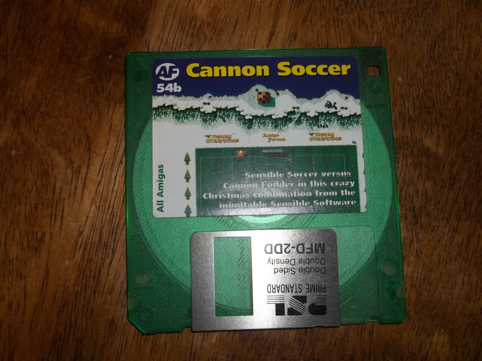 Amiga Cannon Soccer Game Disc, Very Rare Christmas Amiga Format Disk