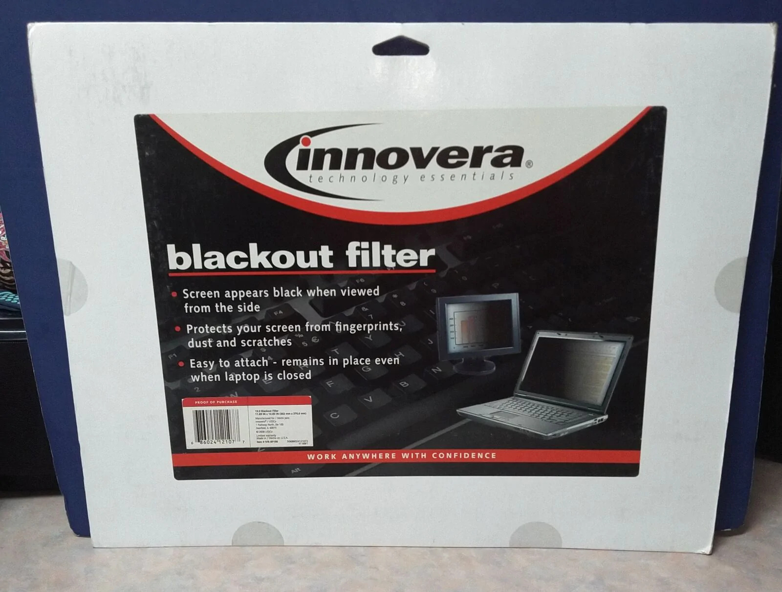 Innovera 19.0 Computer Laptop Monitor Black Out Filter ( IVR-BF190 )