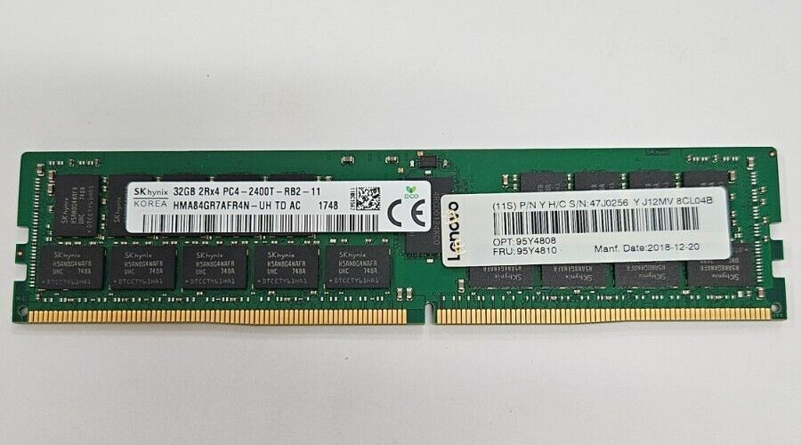 SK Hynix RAM 32GB DDR4 Server 2Rx4 PC4-2400T-RB2-11 (HMA84GR7AFR4N)