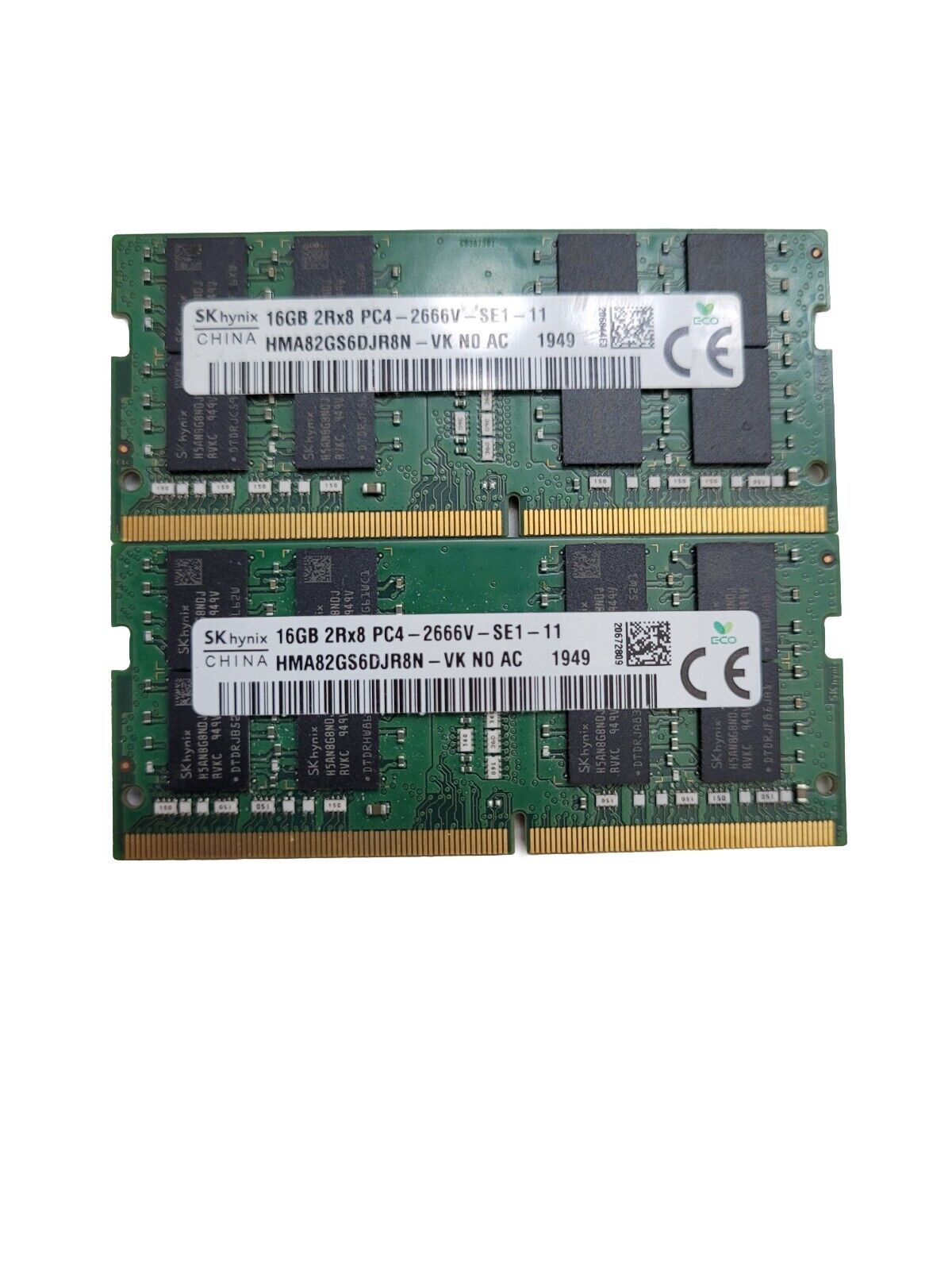 32gb Kit-Hynix HMA82GS6DJR8N-VK 16GB, 1.60 GHz DDR4 SDRAM Module