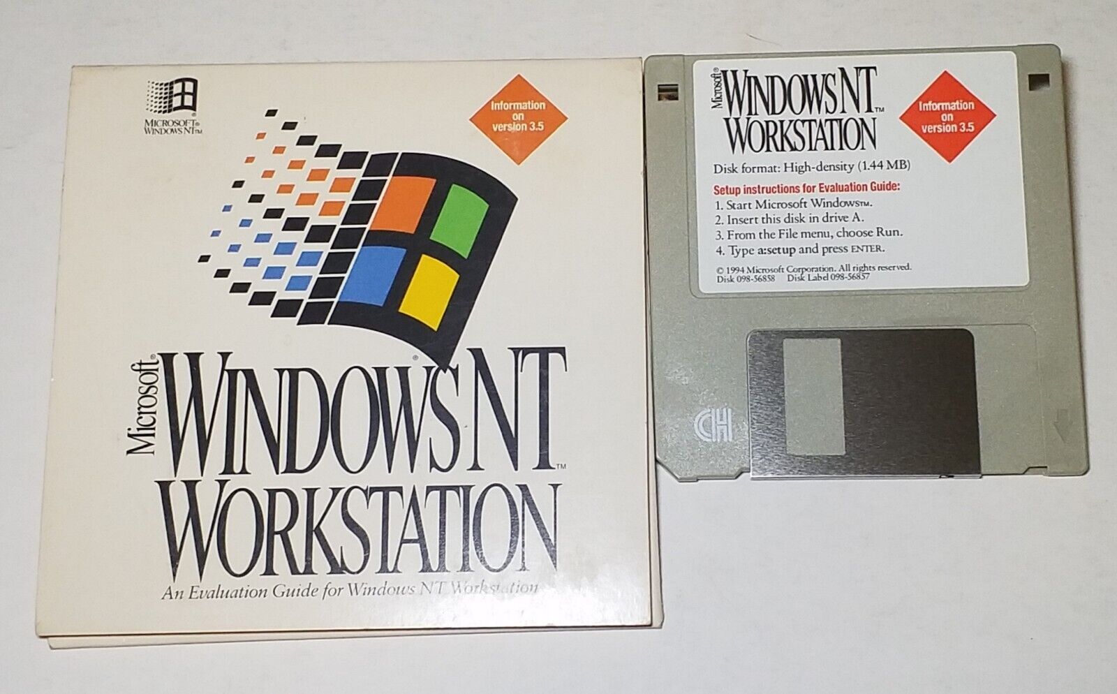 Microsoft Windows NT Workstation Edition 3.5 Floppy Setup Disk
