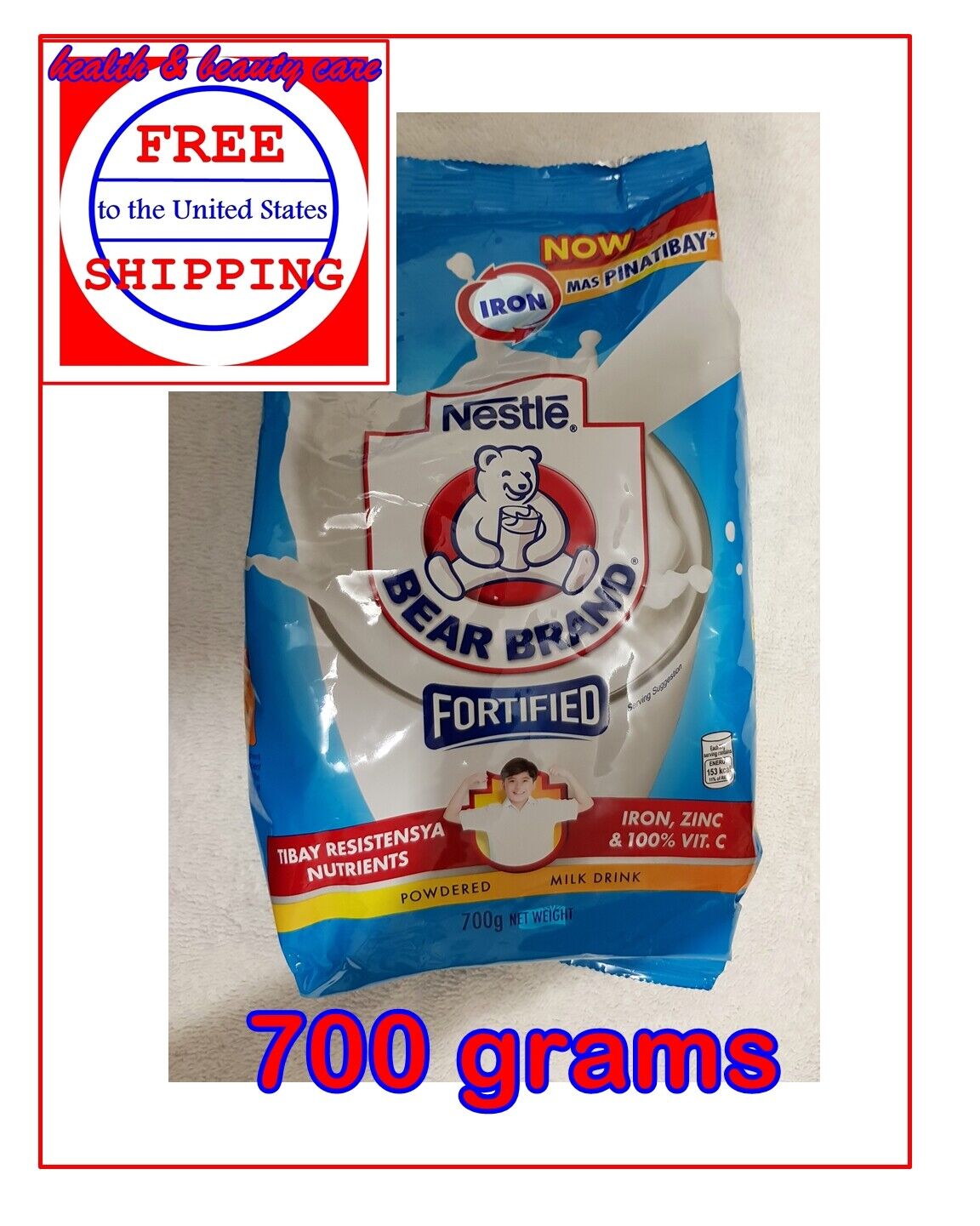 Bear Brand Fortified Powdered Milk 700 grams 