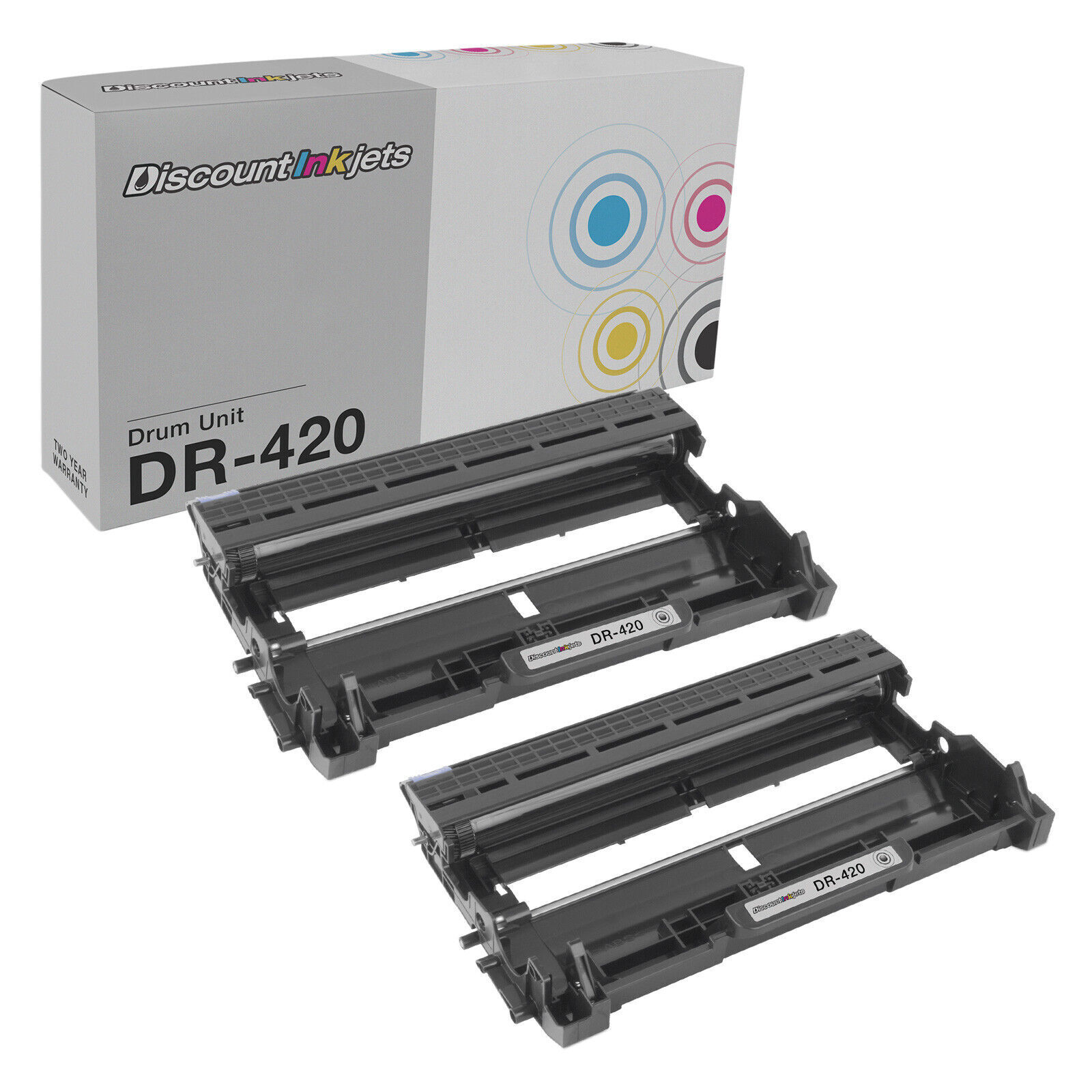 2PK Compatible DR-420 for Brother BLACK Laser Drum Unit HL-2250 HL-2270 HL-2280D