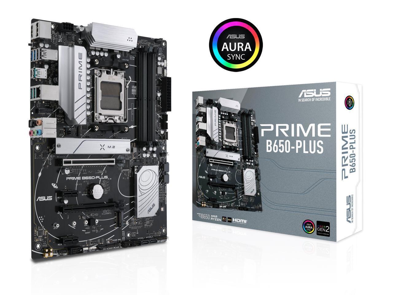 ASUS Prime B650-PLUS AMD B650(Ryzen 7000) ATX motherboard (DDR5, PCIe 5.0 M.2)