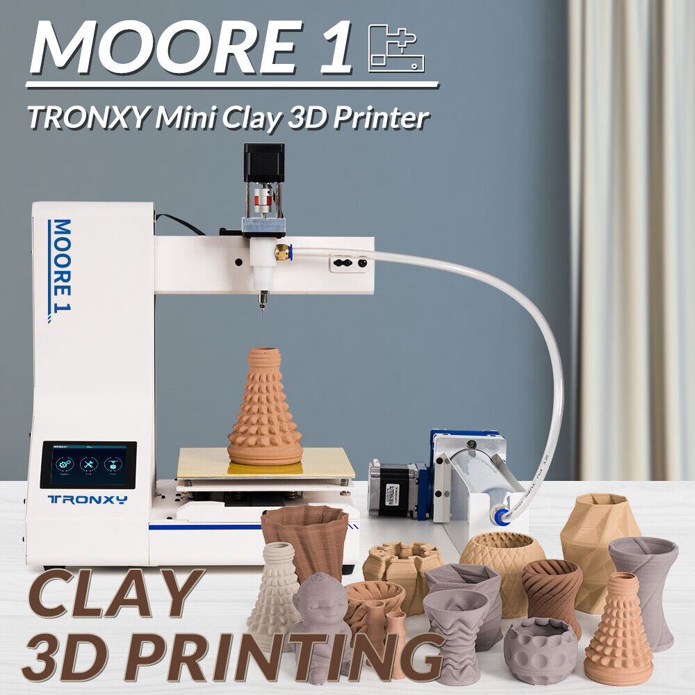 Tronxy Moore 1 Clay 3D Printing Ceramic 3D Printer Artistic Clay Auto Extrusion