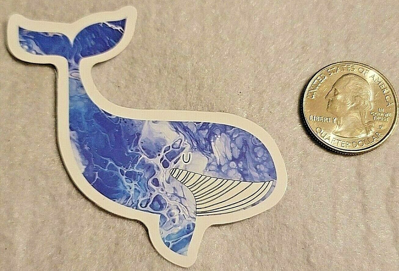 Very Cool Whale Sticker Decal Beautiful Coloring Multicolor Embellishment Unique