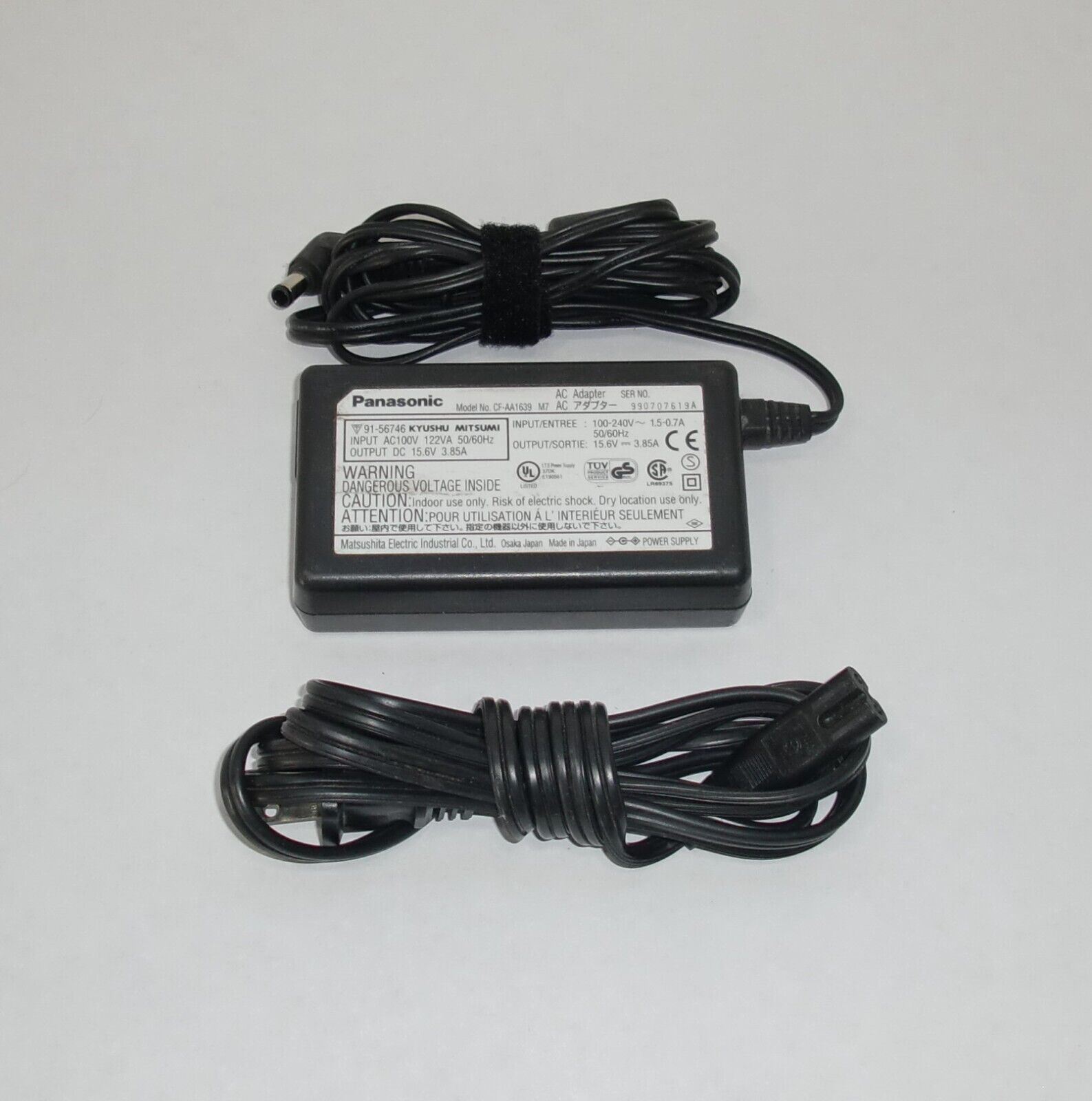 Genuine OEM Panasonic Toughbook AC Adaptor Charger 15.6V 3.85A CF-AA1639A