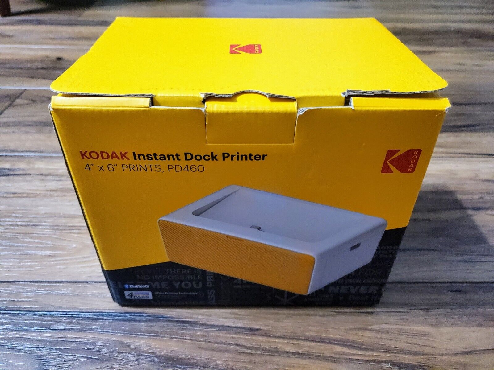 Kodak PD460 Instant Dock Printer 4x6 Prints Bluetooth Used Open Box