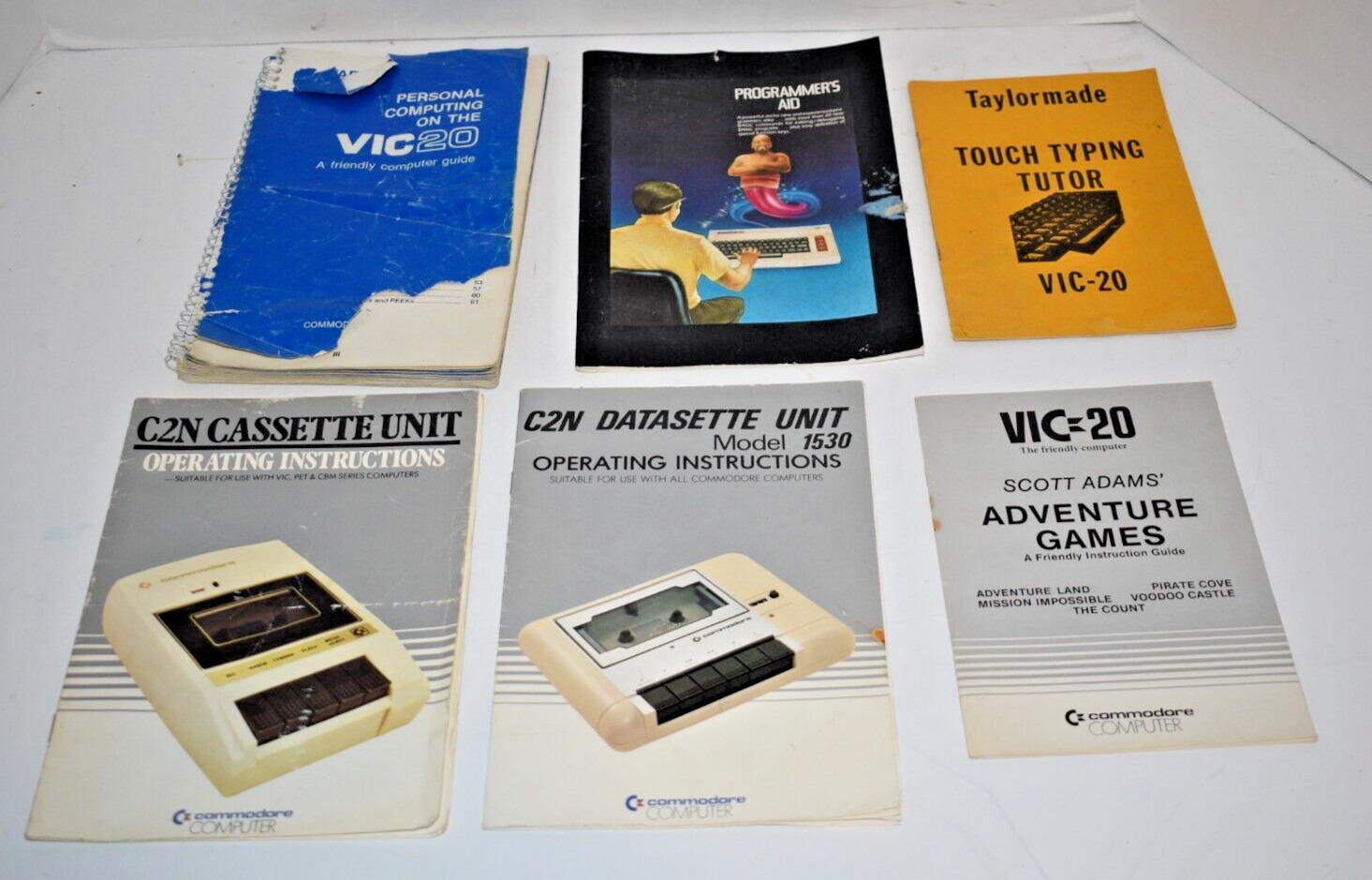 Vintage Set 6 Commodore VIC 20 Computer Manuals & Guides