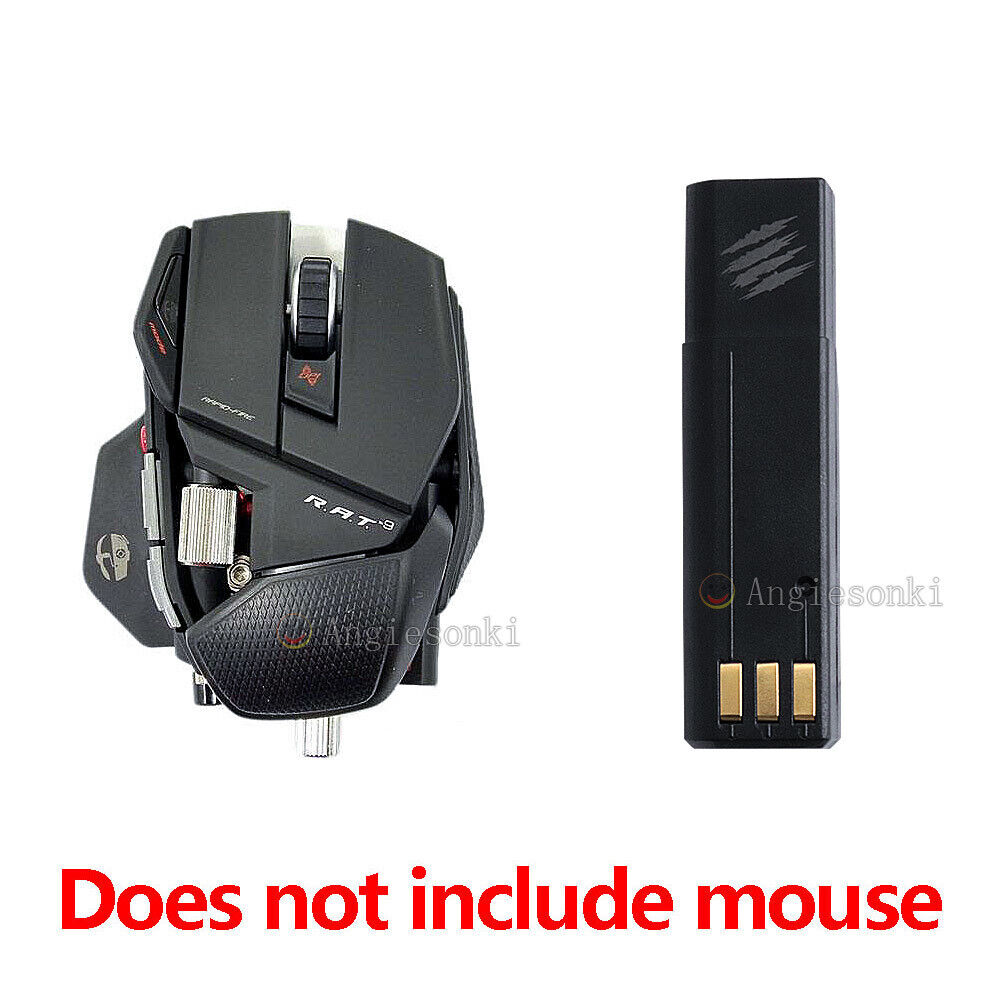Rat 9 Mouse Battery Replacement for Saitek MAD CATZ RAT 9 Computer Gaming Mouse