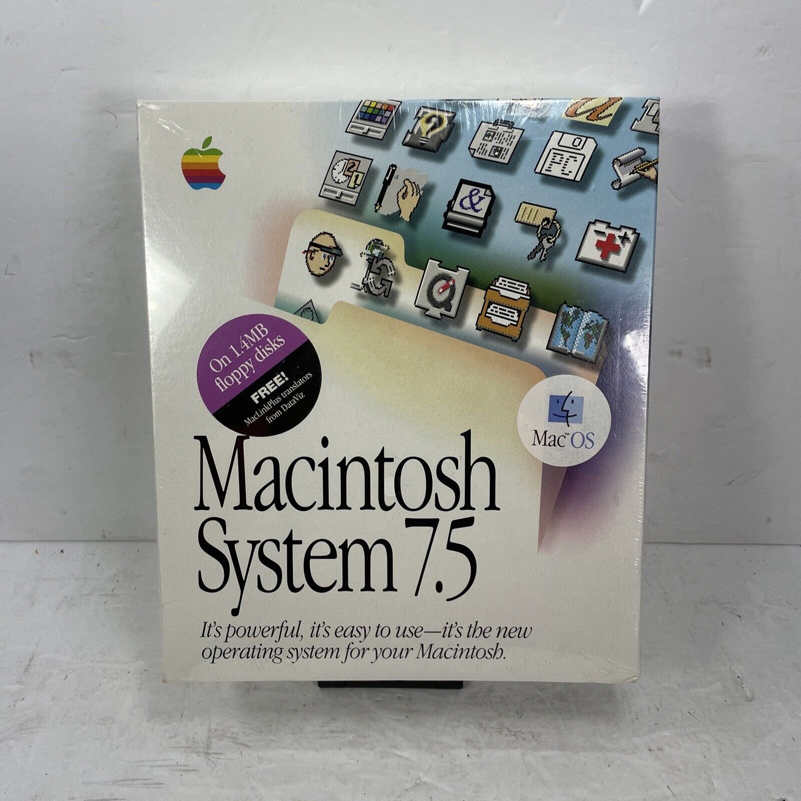 NOS Vintage 1994 Macintosh System 7.5 Apple Computers Floppy Disk Set NEW SEALED