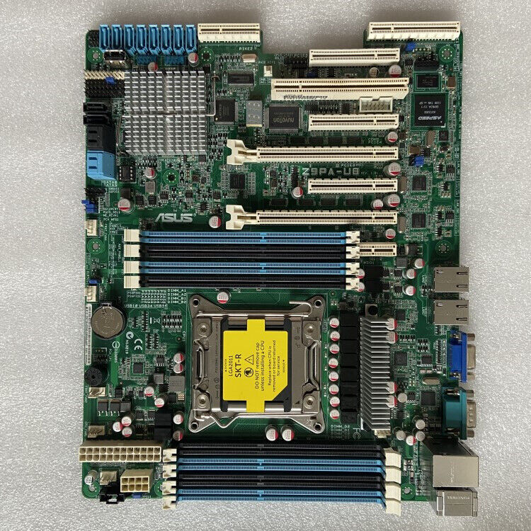 ASUS Z9PA-U8 Desktop Motherboard DDR3 Intel C602-A PCH Socket LGA2011 SATA ATX