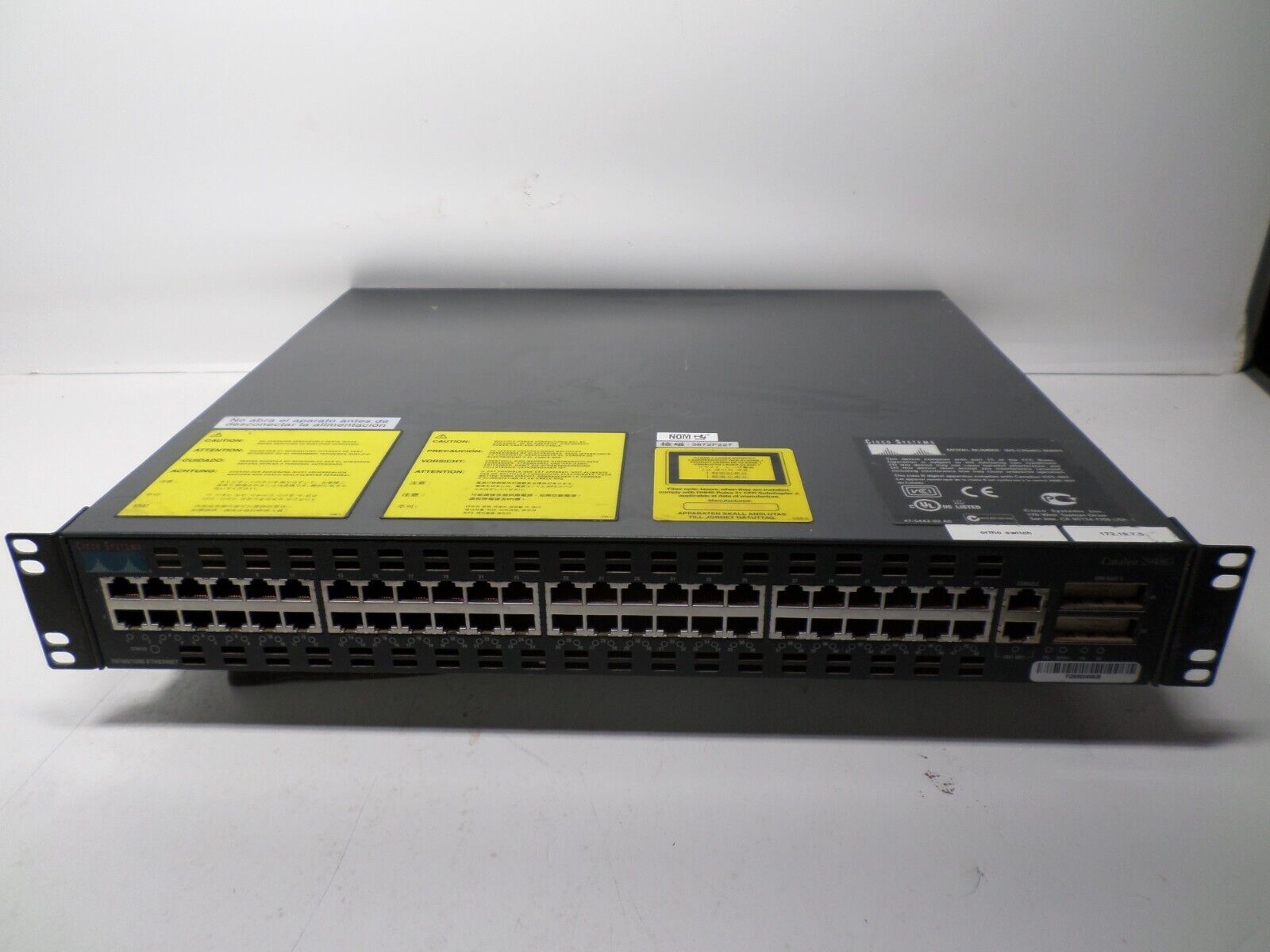 Cisco Systems Catalyst 2948G Model WS-C2948G 10/100 48-Port Ethernet Switch