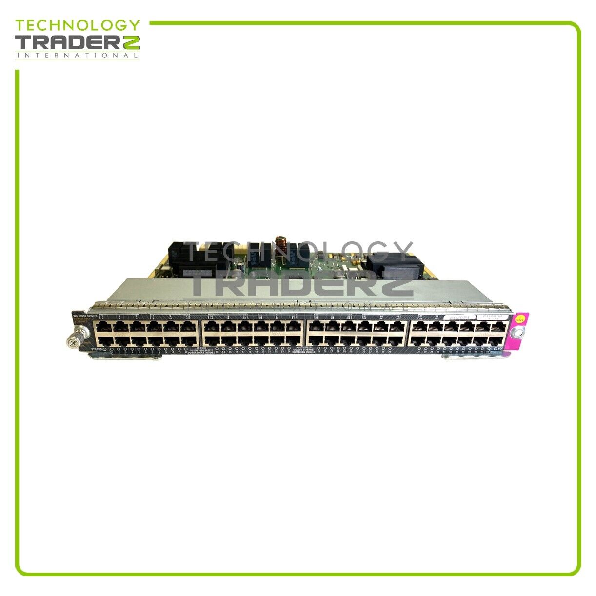 Cisco Catalyst 4500 48-Port PoE Ethernet Switch WS-X4648-RJ45V+E V09 W/ 1x SCREW