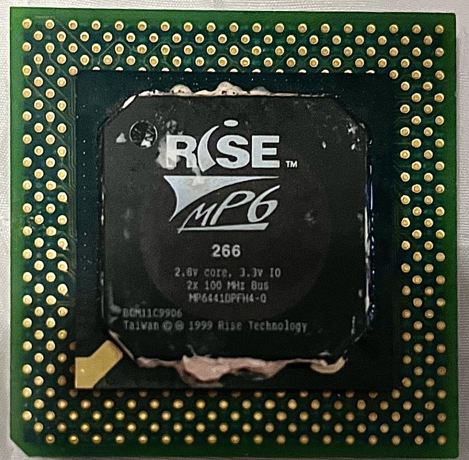 Rise MP6 266 Mhz CPU Socket 7 PC Processor Rare 2x 100mhz Bus Tested