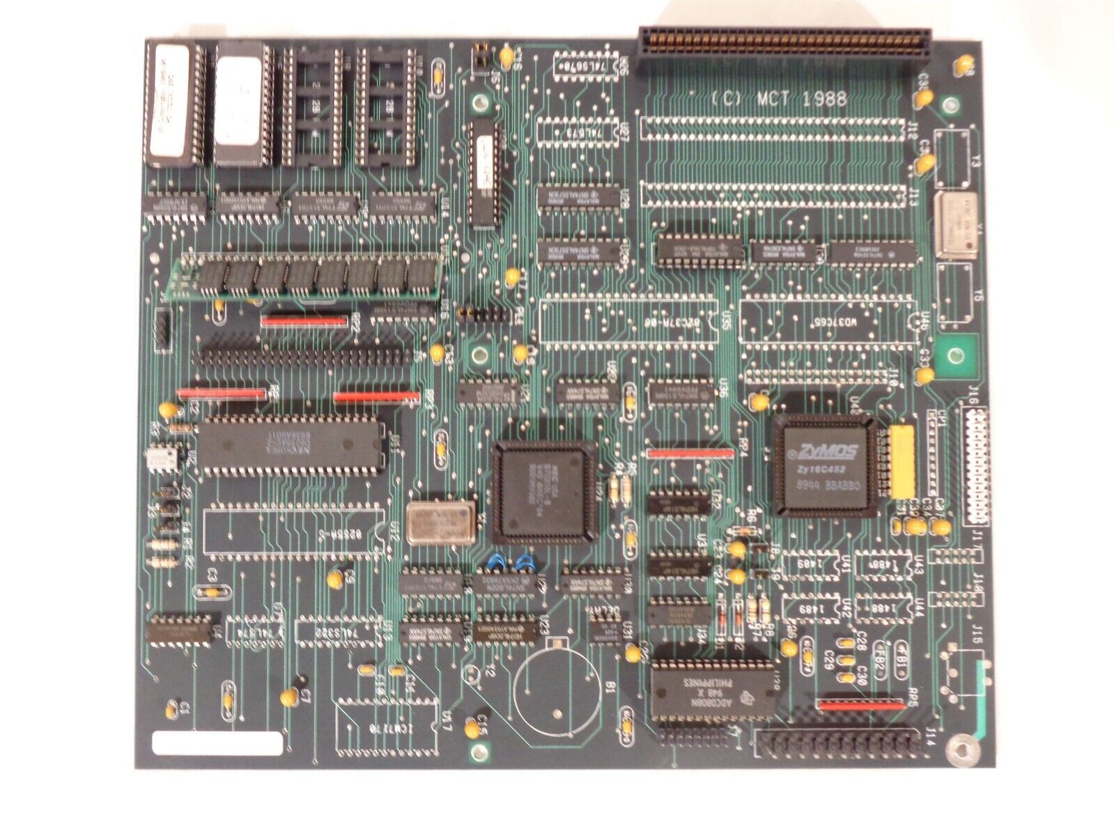 Vintage 1988 MCT PC Motherboard NEC D70208L-8 16 Bit CPU Untested Parts Repair