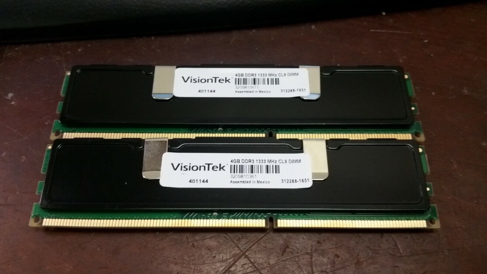 VISIONTEK 401144 8GB 2x4GB PC3-10600 DDR3-1333MHz Desktop RAM