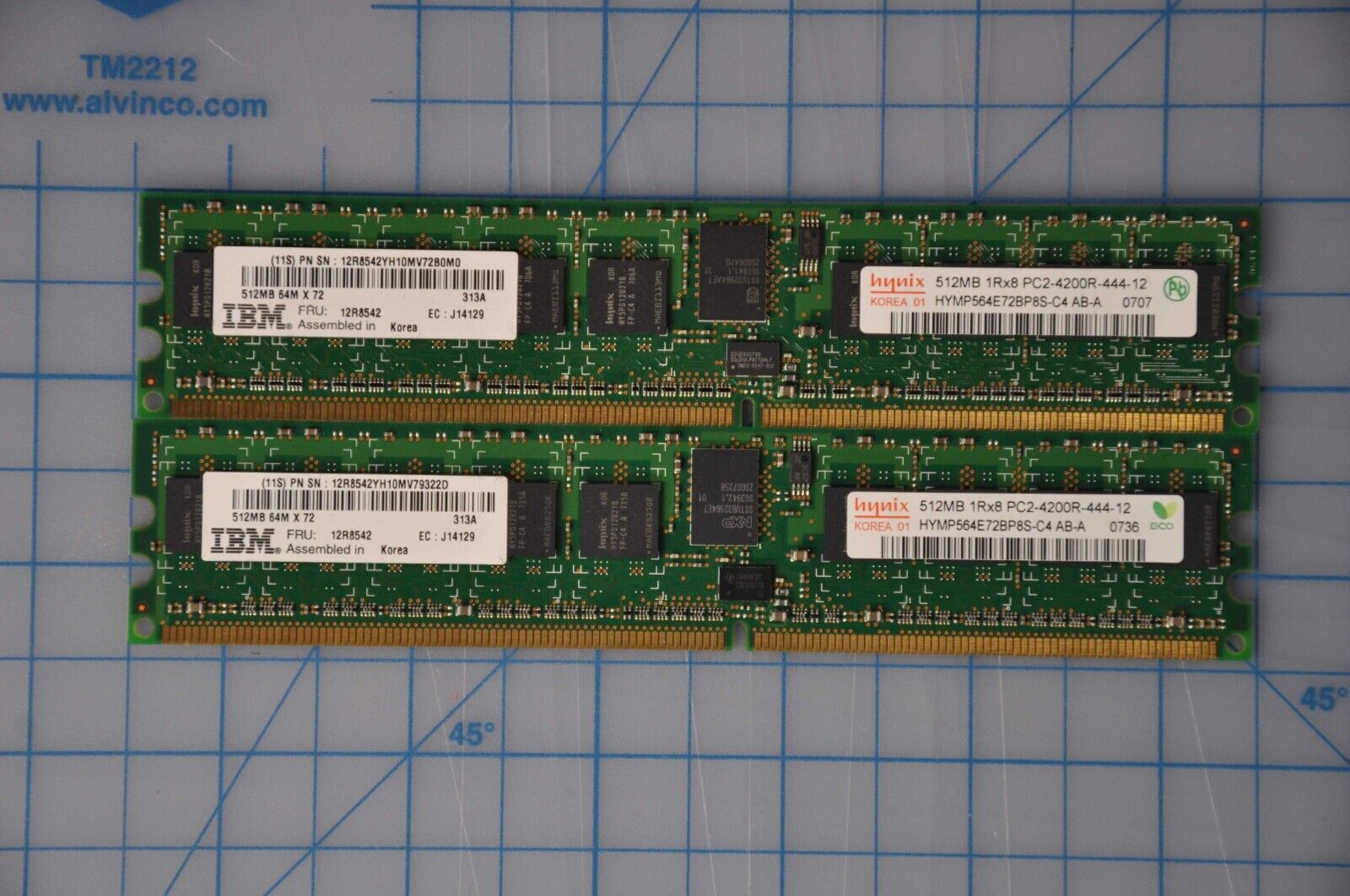 IBM 4400-9406 1GB (2x 512MB) DDR2 Memory Kit 12R8542