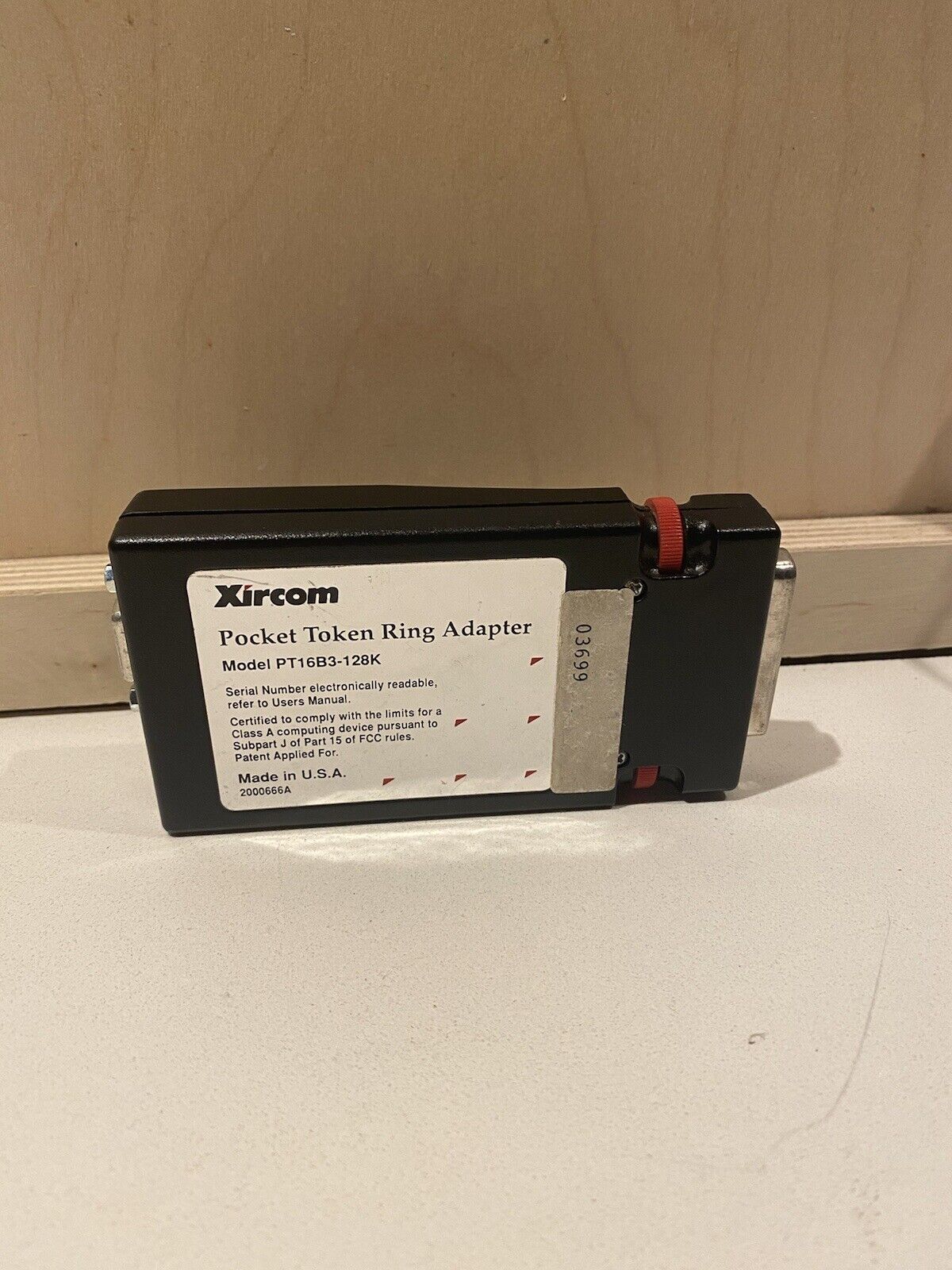 xircom Pocket Token Ring Adapter vintage Token Ring Network adapter