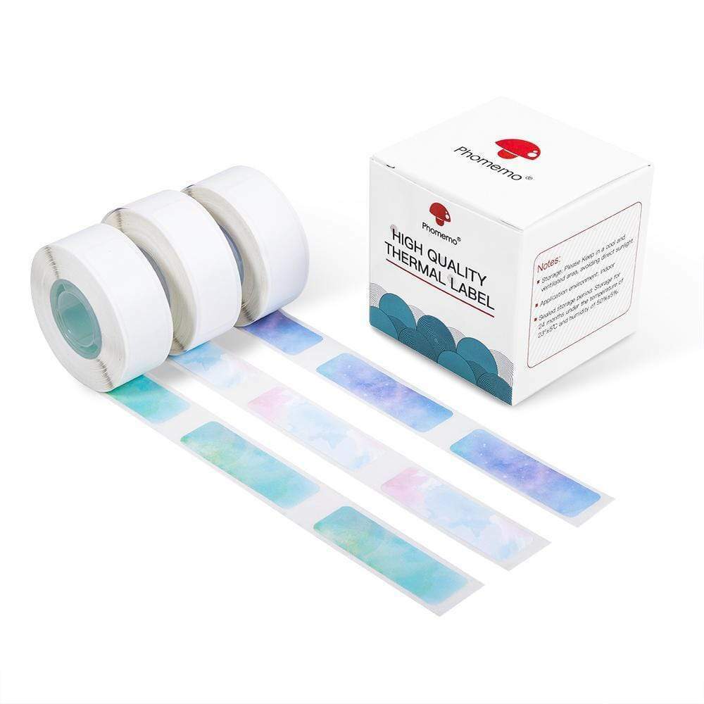 Pattern Square Self-Adhesive Thermal Label Sticker Paper for Phomeme D30 Printer