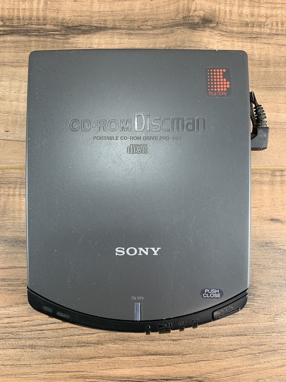 Sony CD-ROM Discman Portable CD-ROM Drive PRD-250 For Parts Only